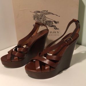 Burberry wedge sandals
